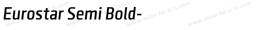 Eurostar Semi Bold字体转换